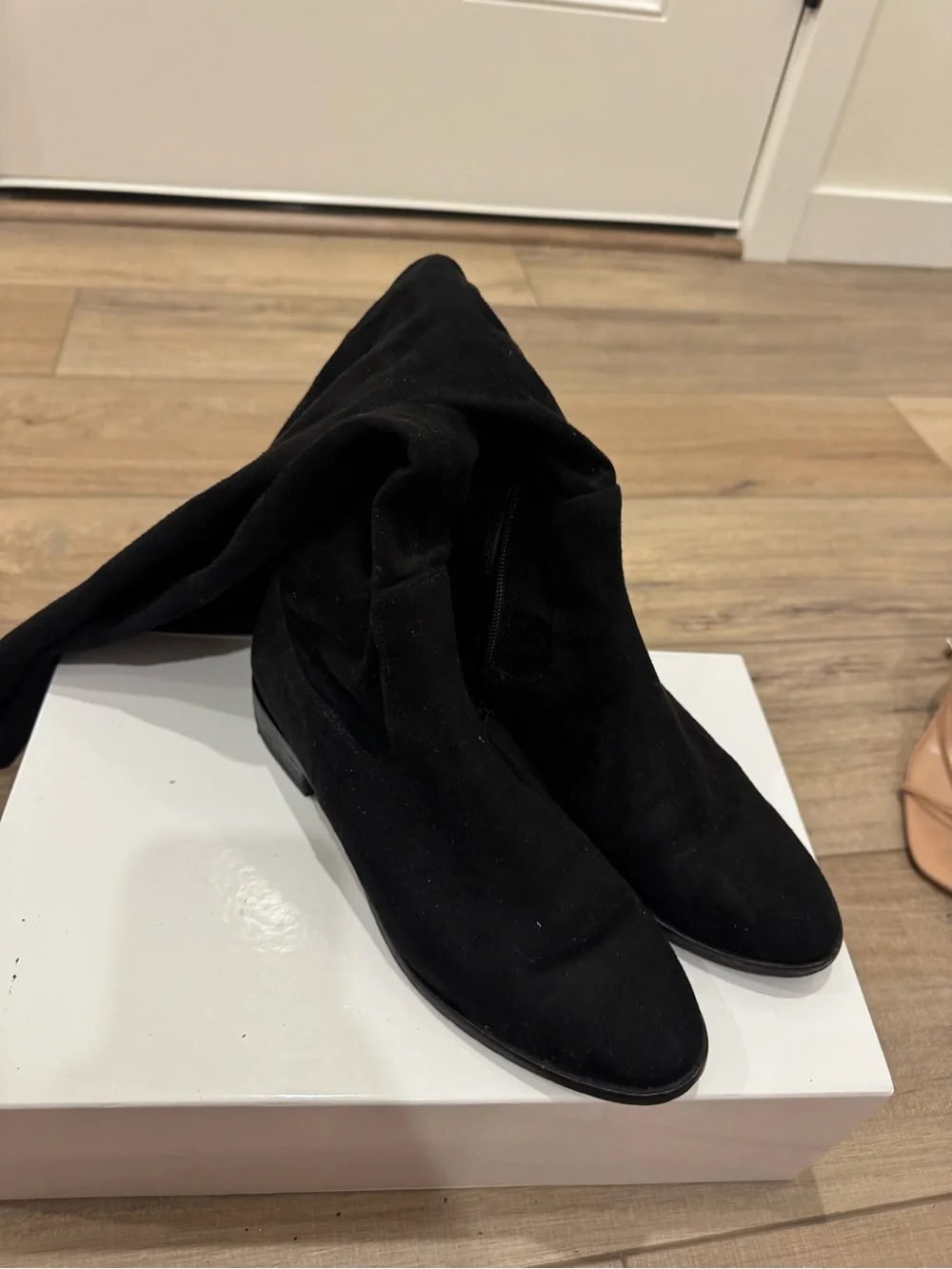 Ivanka Trump Black Over-the-Knee Suede Boots